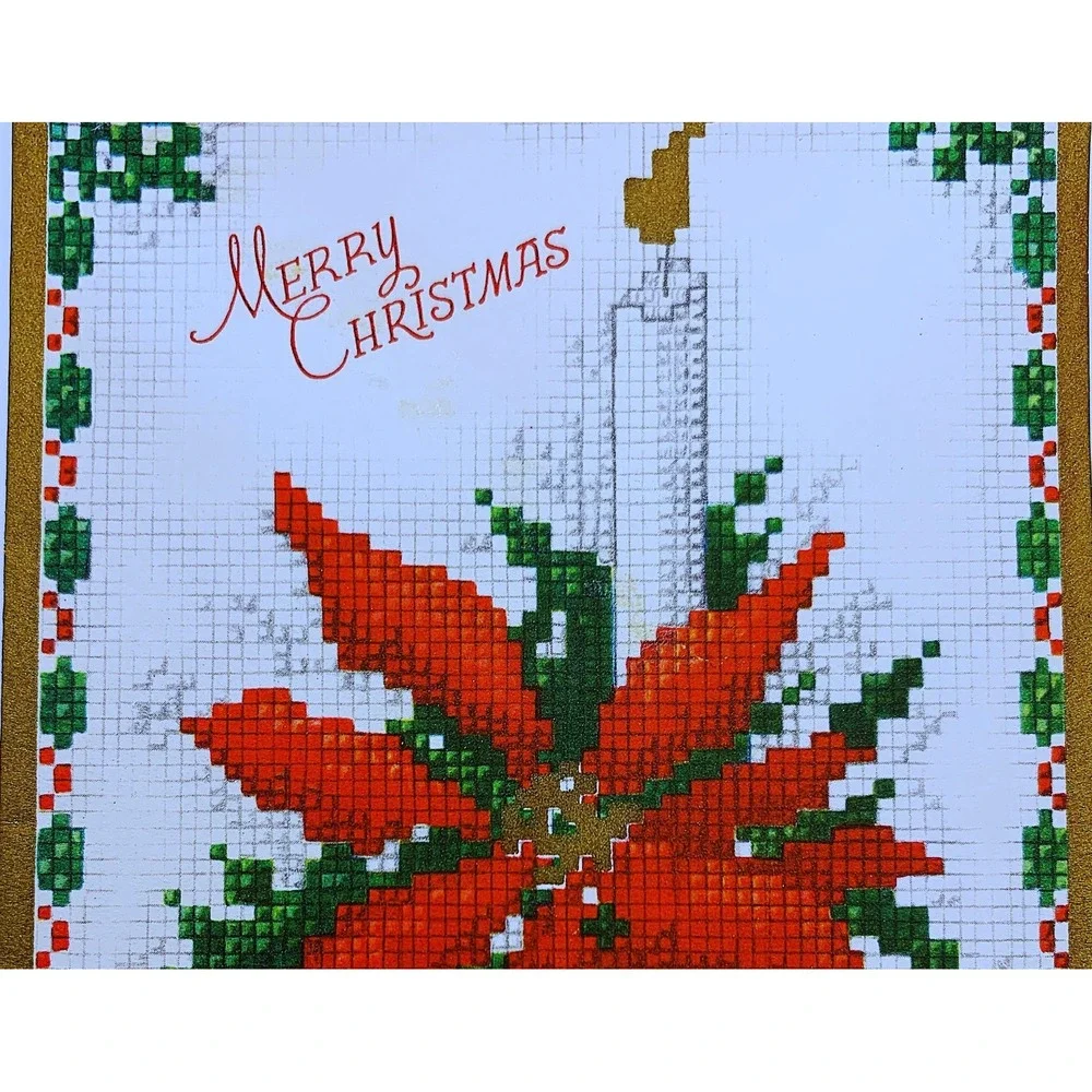 Vtg Merry Christmas Greetings Card Lot 